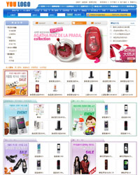 ��ɫ�������ֻ��̳���վģ��